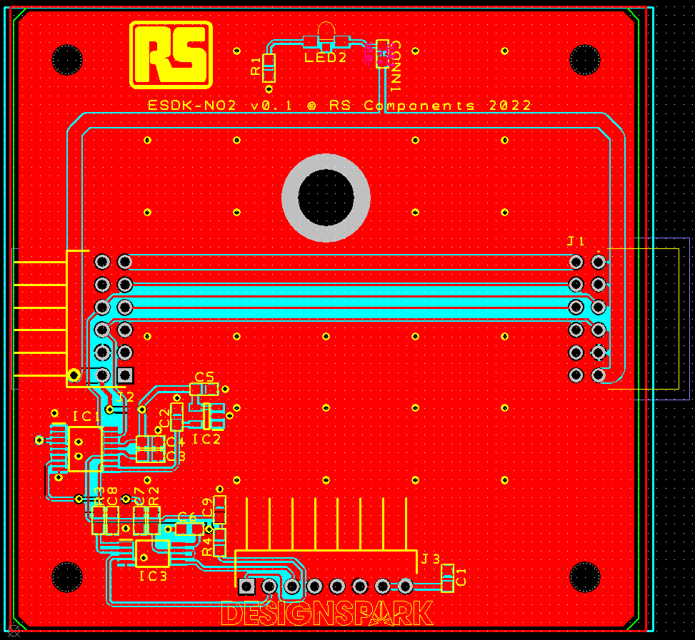 ESDK NO2 board layout